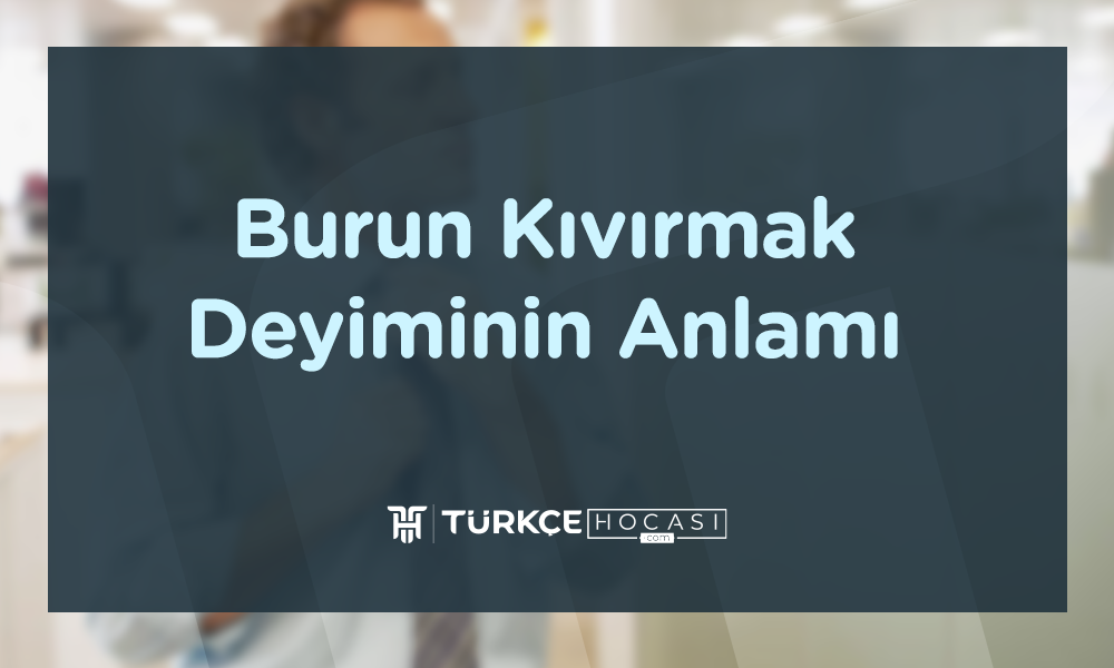 Burun Kıvırmak Deyiminin Anlamı