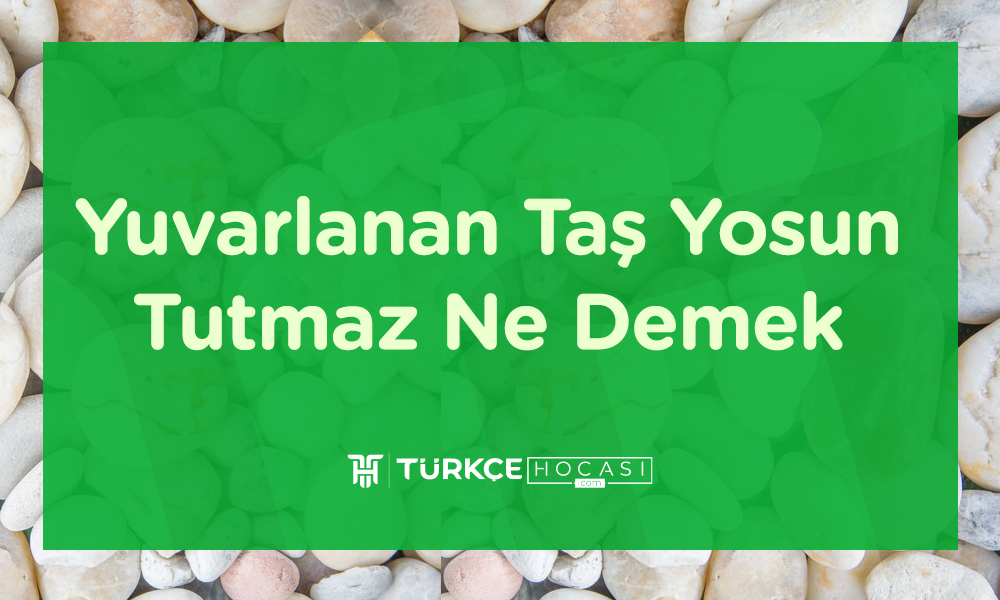 Yuvarlanan Taş Yosun Tutmaz Ne Demek